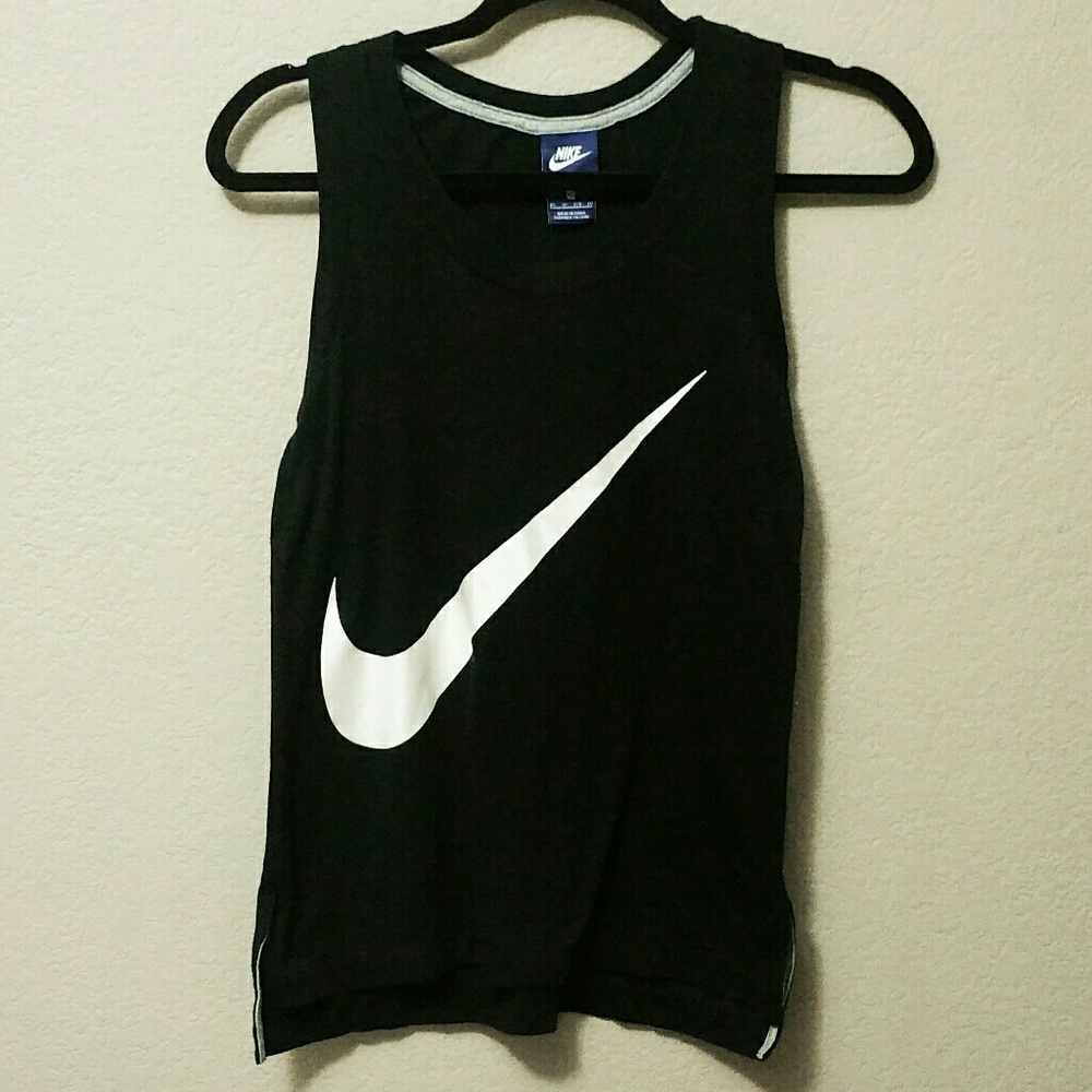 Nike Racer Back Tank Top Big Swoosh